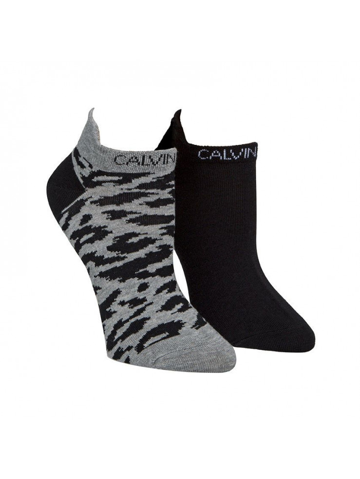 Дамски спортни чорапи Calvin Klein ECJ637-99-2P.LEOPARD