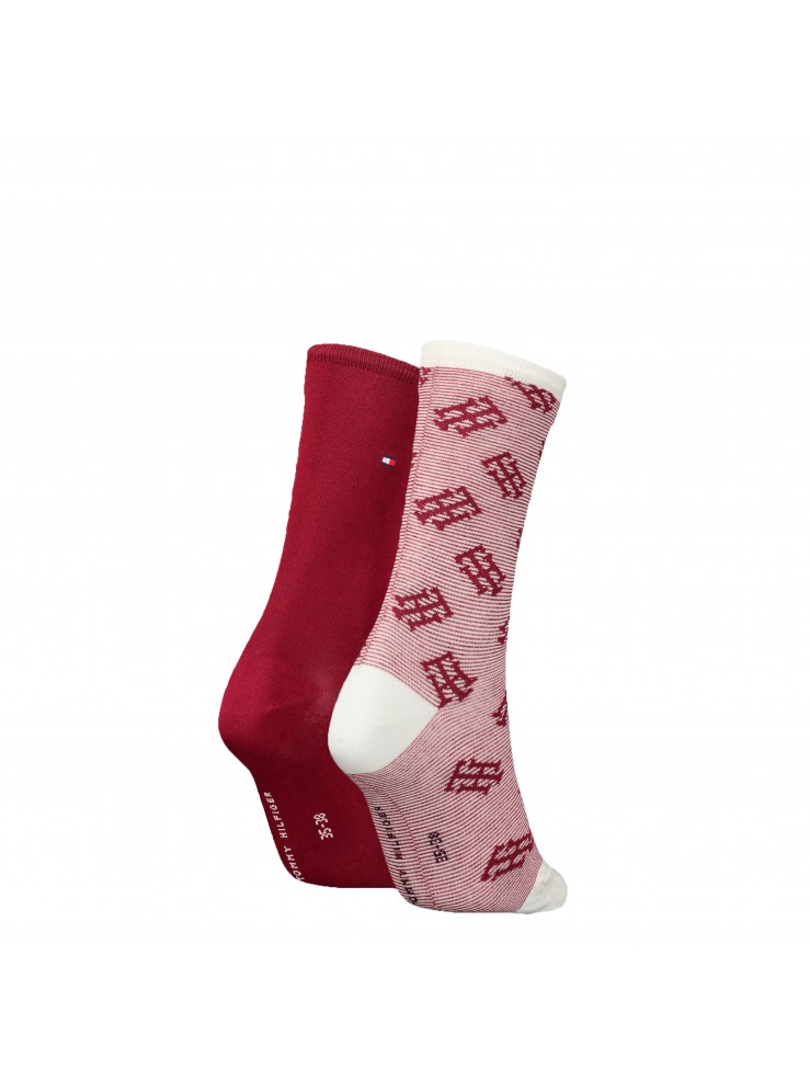 Дамски чорапи Tommy Hilfiger 701225896 001 rouge 39/42 2 чифта