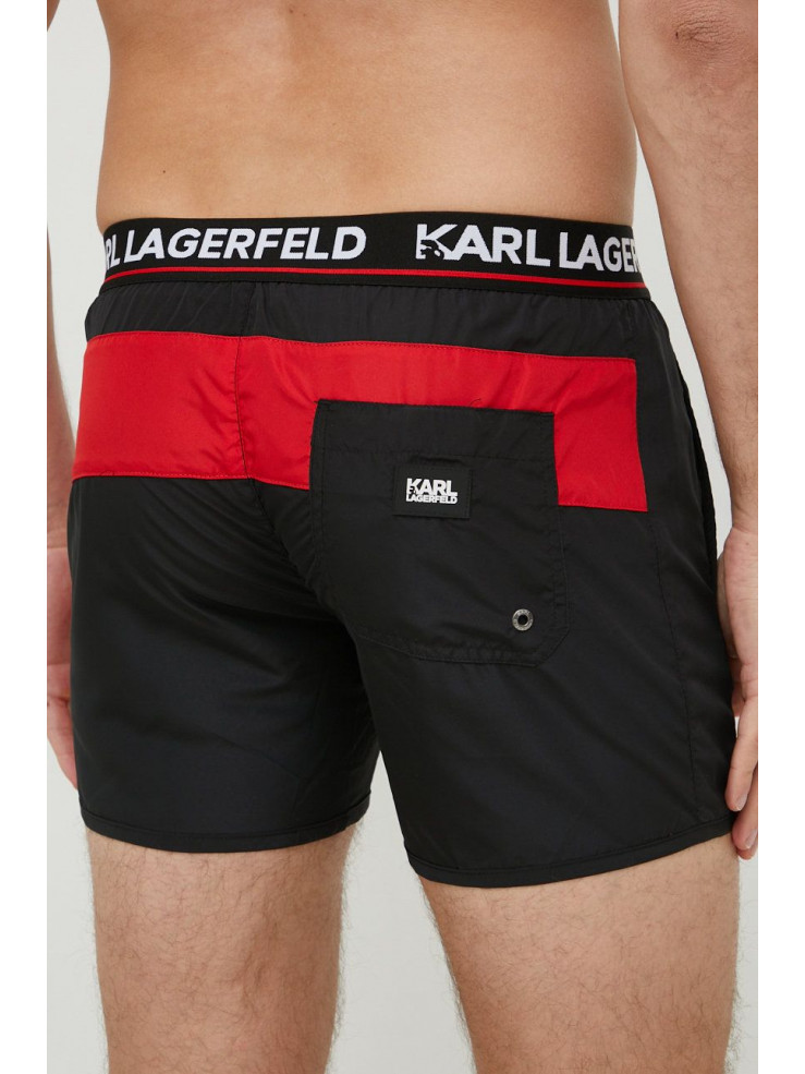 Мъжки бански-шорти Karl Lagerfeld KL22MBS07 BLACK SWIM