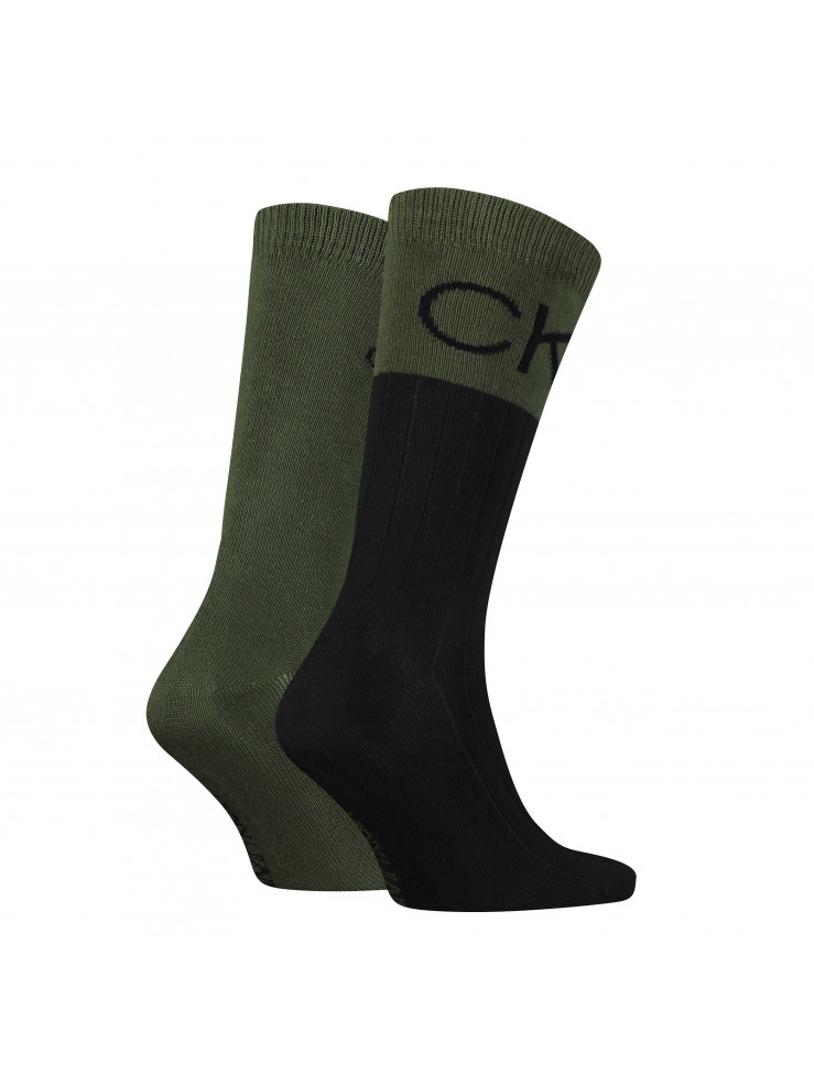 Мъжки чорапи Calvin Klein 701219839 003 olive 2 чифта