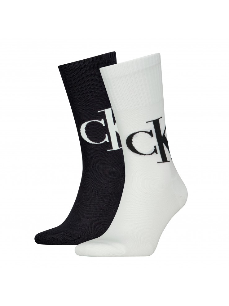 Мъжки чорапи Calvin Klein  701226656 001 2 чифта white/black