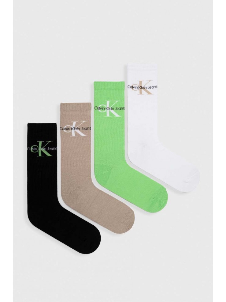Мъжки чорапи Calvin Klein 701224125 002 4 чифта TAUPE