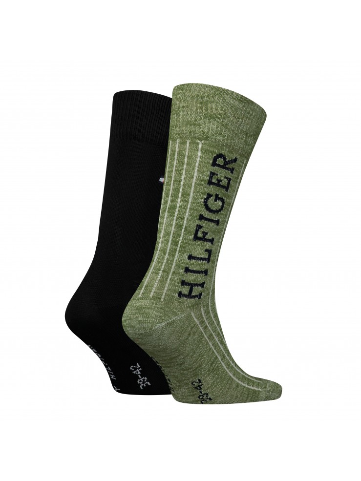 Мъжки чорапи Tommy Hilfiger 701224900 004 army 43/46 2 чифта