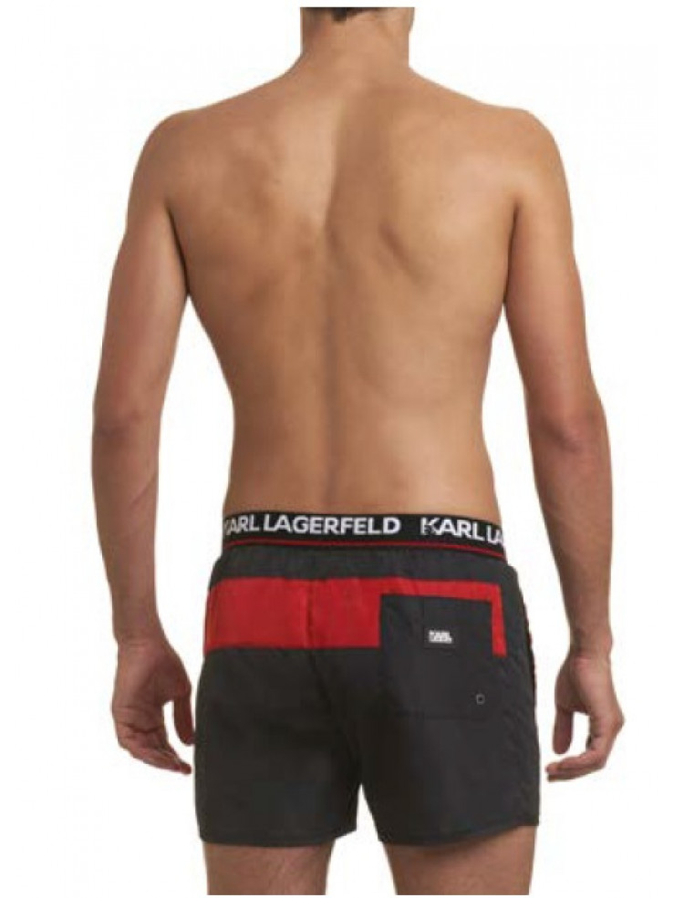 Мъжки бански-шорти Karl Lagerfeld KL21MBS04 BLACK  Short