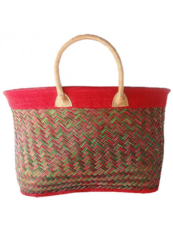 Плажна плетена чанта LE COMPTOIR DE LA PLAGE ANTALY Rouge Basket