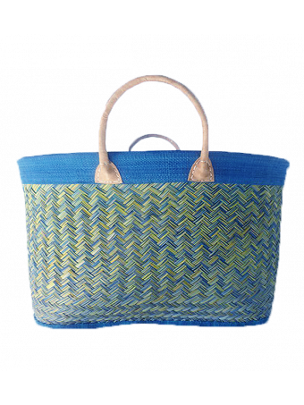 Плажна плетена чанта LE COMPTOIR DE LA PLAGE ANTALY Blue Basket