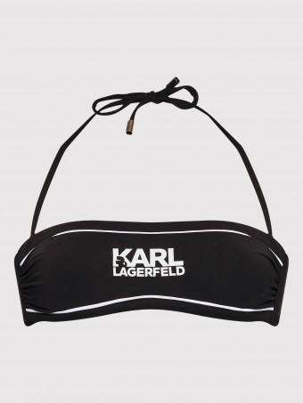 Дамски бански горна част Karl Lagerfeld KL22WTP07 BLACK TOP