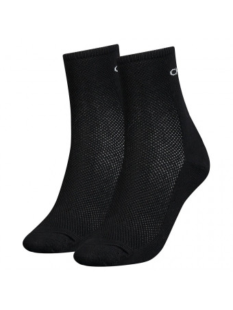Дамски къси чорапи CALVIN KLEIN 701219861002 black 2 чифта