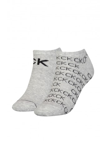 Дамски чорапи Calvin Klein 701218779 003 grey 2 чифта