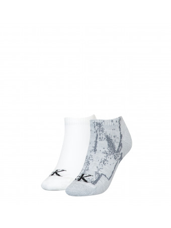 Дамски чорапи Calvin Klein 701222161 001 grey 2 чифта