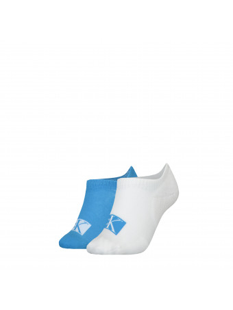Дамски чорапи Calvin Klein 701223262 002 blue/white 2 чифта
