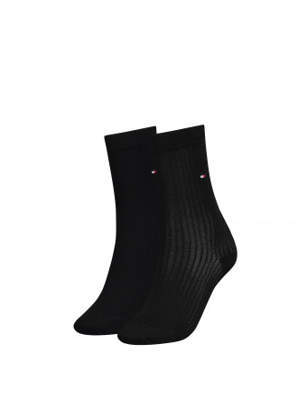 Дамски чорапи Tommy Hilfiger 701220253 002 BLACK 35/38 2 чифта