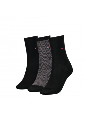 Дамски къси чорапи Tommy Hilfiger 701224920 002 black 35/38 3 чифта