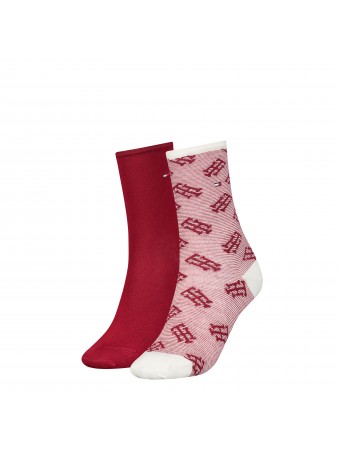 Къси дамски чорапи Tommy Hilfiger 701225896 001 rouge 35/38 2 чифта