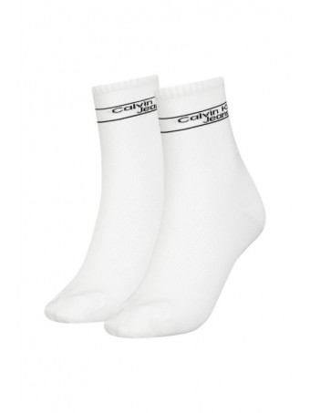 Дамски къси чорапи Calvin Klein 701219853002 white 2 чифта