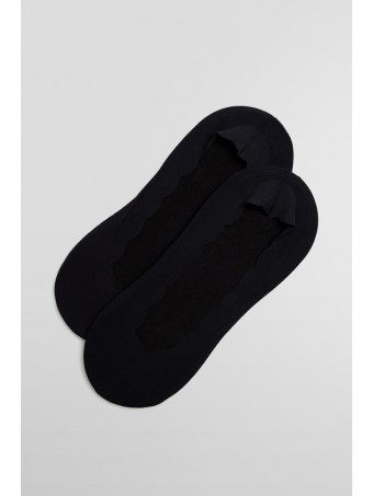 Дамски чорапи-терлици 12854 BLACK 39-41 INVISI
