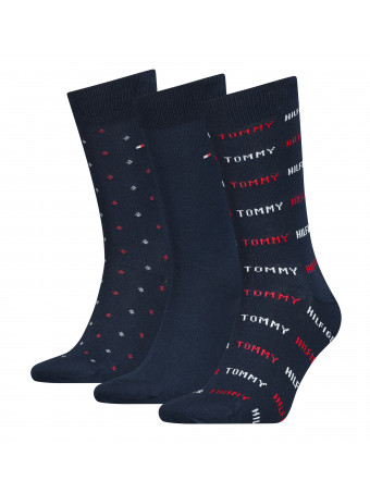 Комплект мъжки чорапи Tommy Hilfiger 701220147001  39/42 3 чифта в кутия