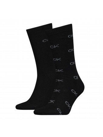 Мъжки чорапи Calvin Klein 701219843 001 black 2 чифта