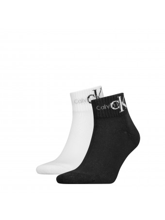 Мъжки чорапи Calvin Klein 701225034 001 2 чифта BLACK/WHITE