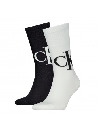 Мъжки чорапи Calvin Klein  701226656 001 2 чифта white/black