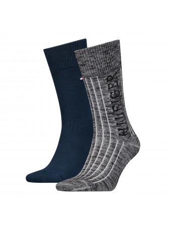 Мъжки чорапи Tommy Hilfiger 701224900 002 black 43/46 2 чифта