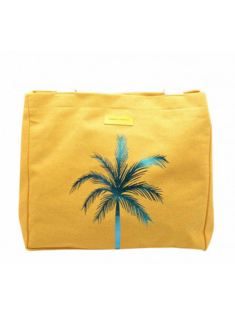 Чанта за плаж Mora Mora PALMA BAG YELLOW P.CANVA