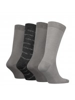 Мъжки чорапи Calvin Klein 701224108 002 4 чифта в кутия GREY