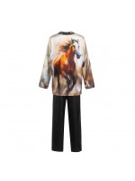 Комплект дамска пижама Tony Lans 1149 PDHORSES PJ SET