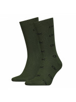 Мъжки чорапи Calvin Klein 701219843 003 d.olive 2 чифта