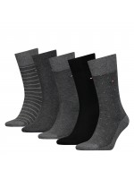 Мъжки чорапи Tommy Hilfiger 701224442 003 dgrey 39/42 5 чифта в кутия