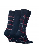 Мъжки чорапи Tommy Hilfiger 701224445 001 navy 43/46 3 чифта