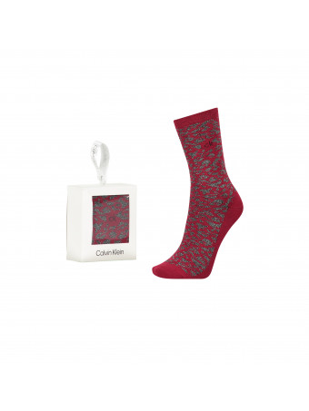 Дамски къси чорапи Calvin Klein 100004528003 burgundy