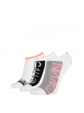 Дамски спортни чорапи Calvin Klein 3040002999 3 3 чифта в пакет  WHITECOMB