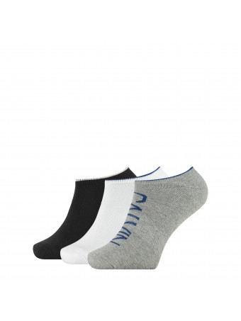 Мъжки чорапи Calvin Klein 3017003999 3 чифта в пакет GREY/WHITE/BLACK